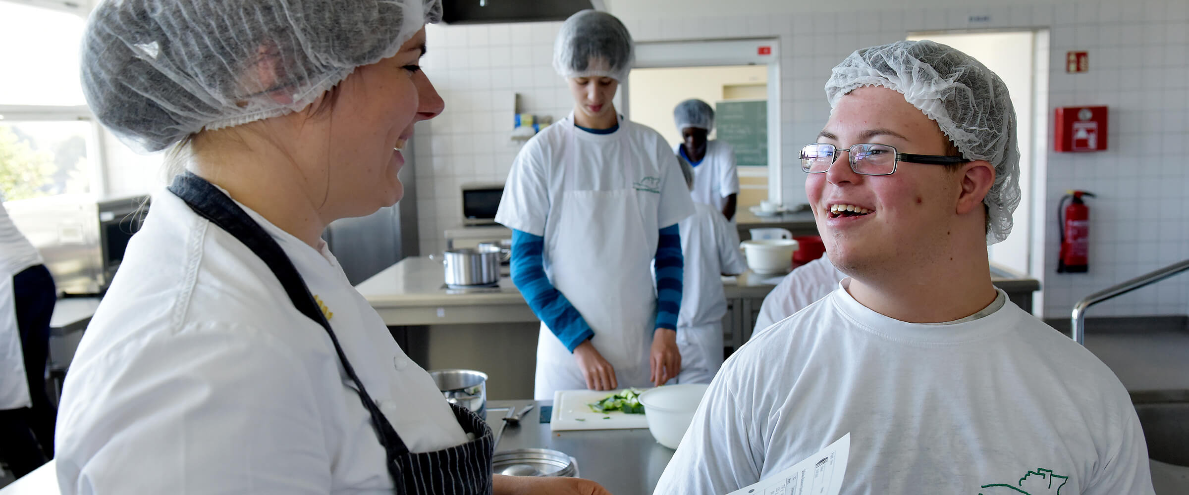 Unterrichtssituation in der Küche der BS 29